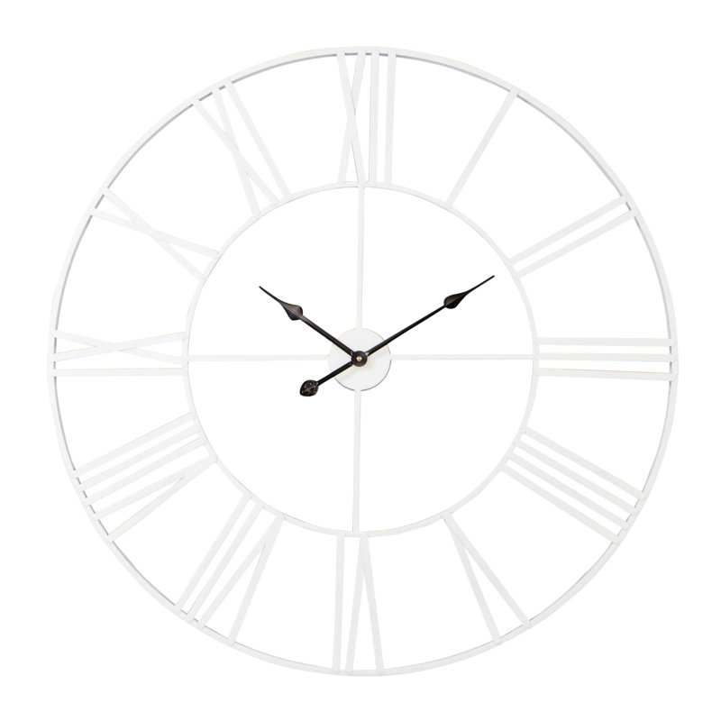 Laurel Foundry Modern Farmhouse Eisenhauer Metal Wall Clock & Reviews